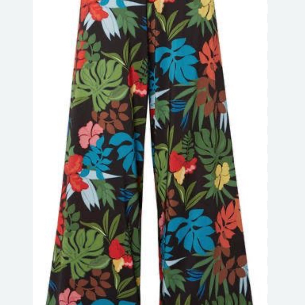 Floral Wide Leg Pants